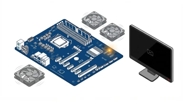 Motherboard Debug DRAM LED stuck on with spinning fans and black screen