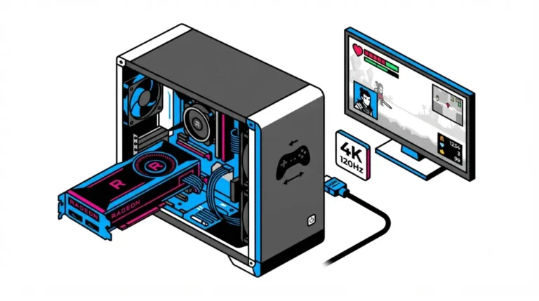 DIY SteamOS PC with AMD GPU and 4K TV setup