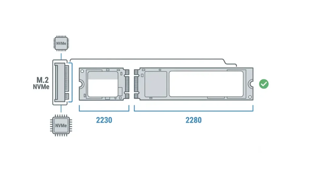 Machine SSD length matched to the corresponding standoff position